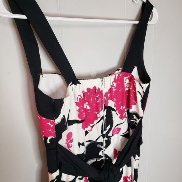 Eclipse Pink White Black Summer Spring Wedding Dress Midi Small - Picture 2 of 10